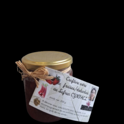 Confiture extra de fraise rhubarbe au Safran Cynfael